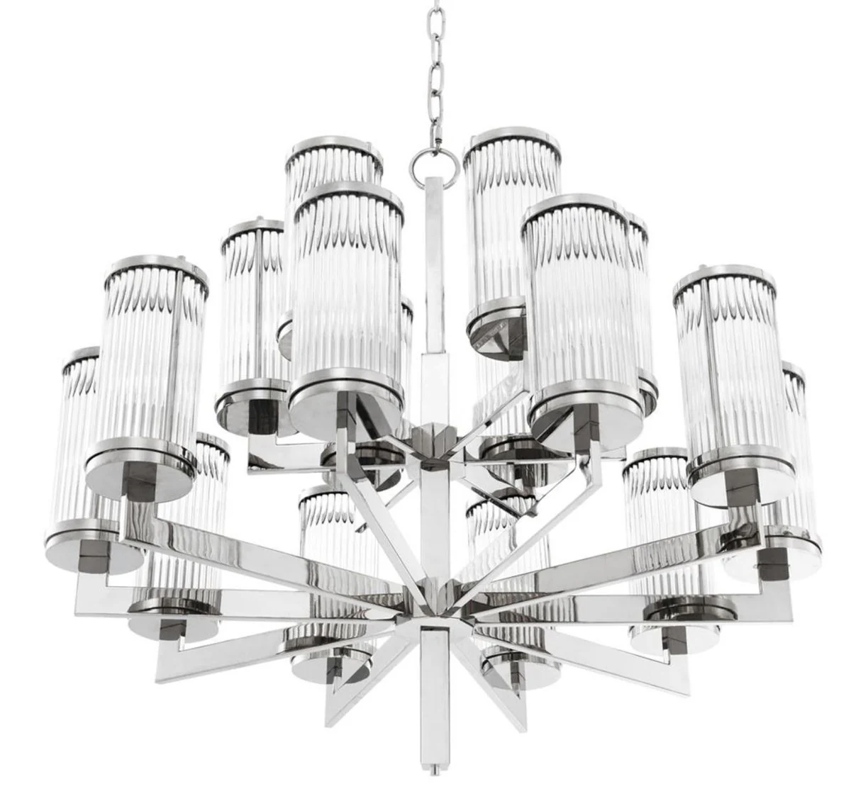 Casa Padrino araña de lujo plata 75,5 x H. 73 cm - Hotel Muebles para Restaurantes