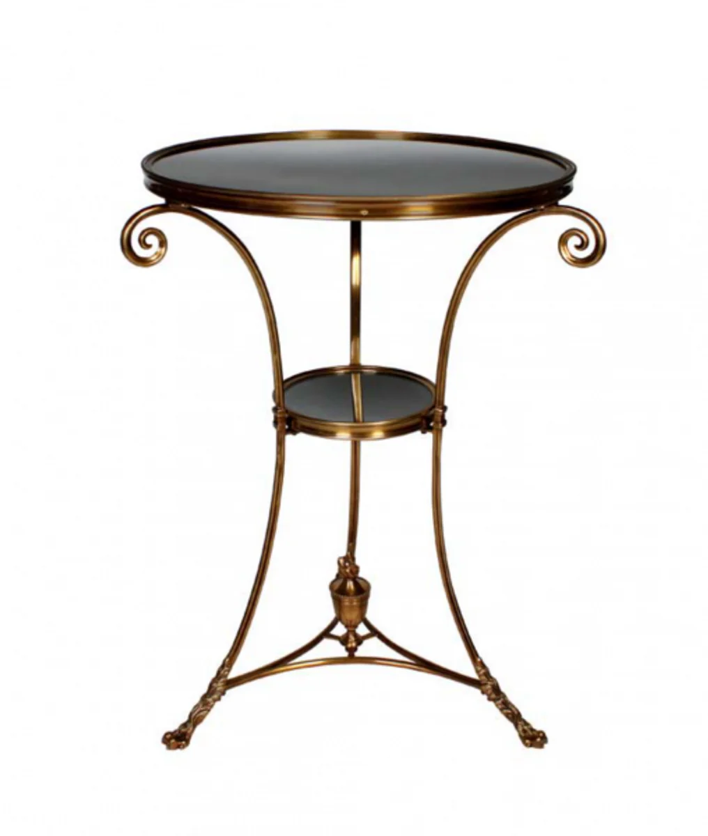 Casa Padrino luxury art deco designer side table antique brass - Luxury Side Table