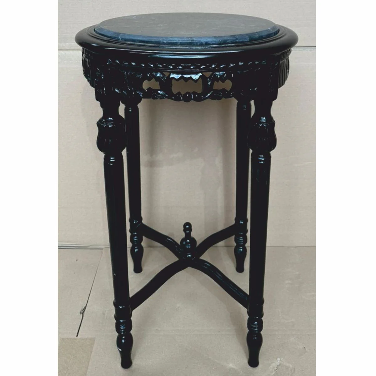 Casa Padrino mesa auxiliar barroco negro ? 45 x A. 72 cm - Muebles barrocos