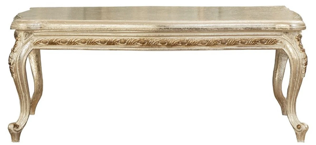 Casa Padrino mesa de centro barroco de lujo oro antiguo - Magn¨ªfica mesa de sal¨®n de madera maciza en estilo barroco - Muebles de sal¨®n barrocos - Noble y Magn¨ªfico