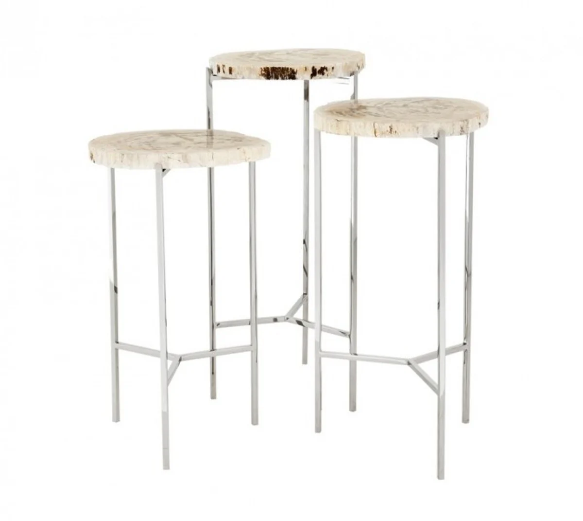 Casa Padrino luxury art deco designer side table set of 3 - Luxury Side Table Set