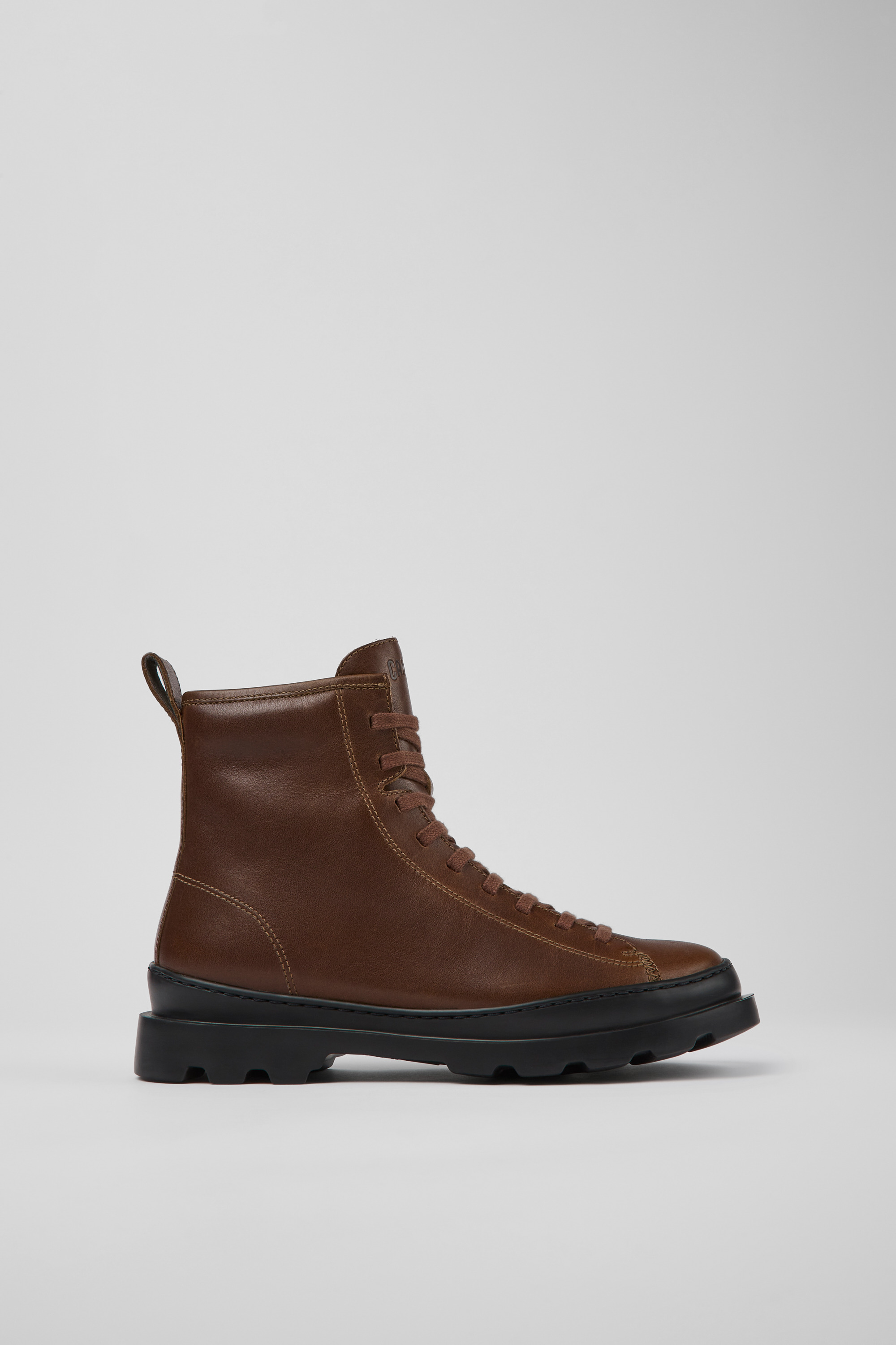 Brutus - Brown lace-up boots for women