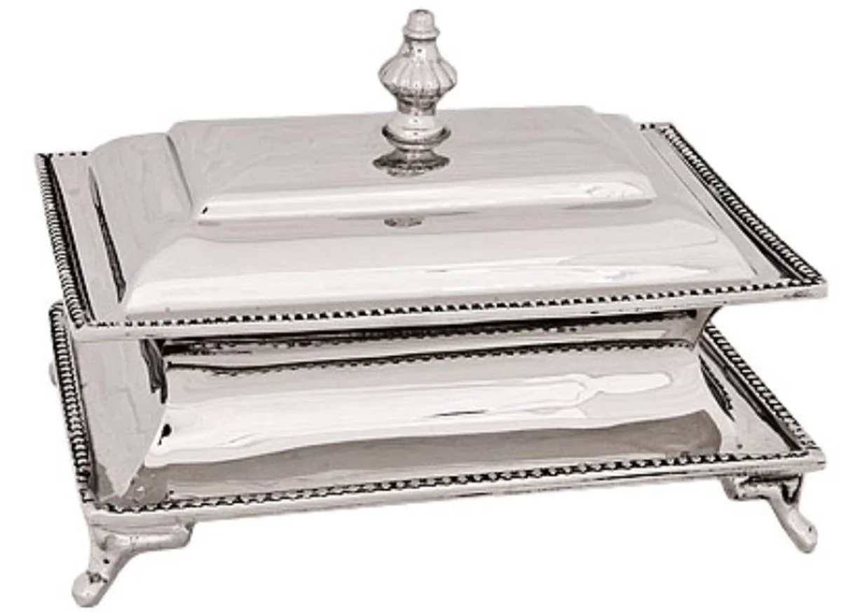 Casa Padrino Caja de Joyería Plata 15 x 10 x H. 11 cm - Joyero de Lujo