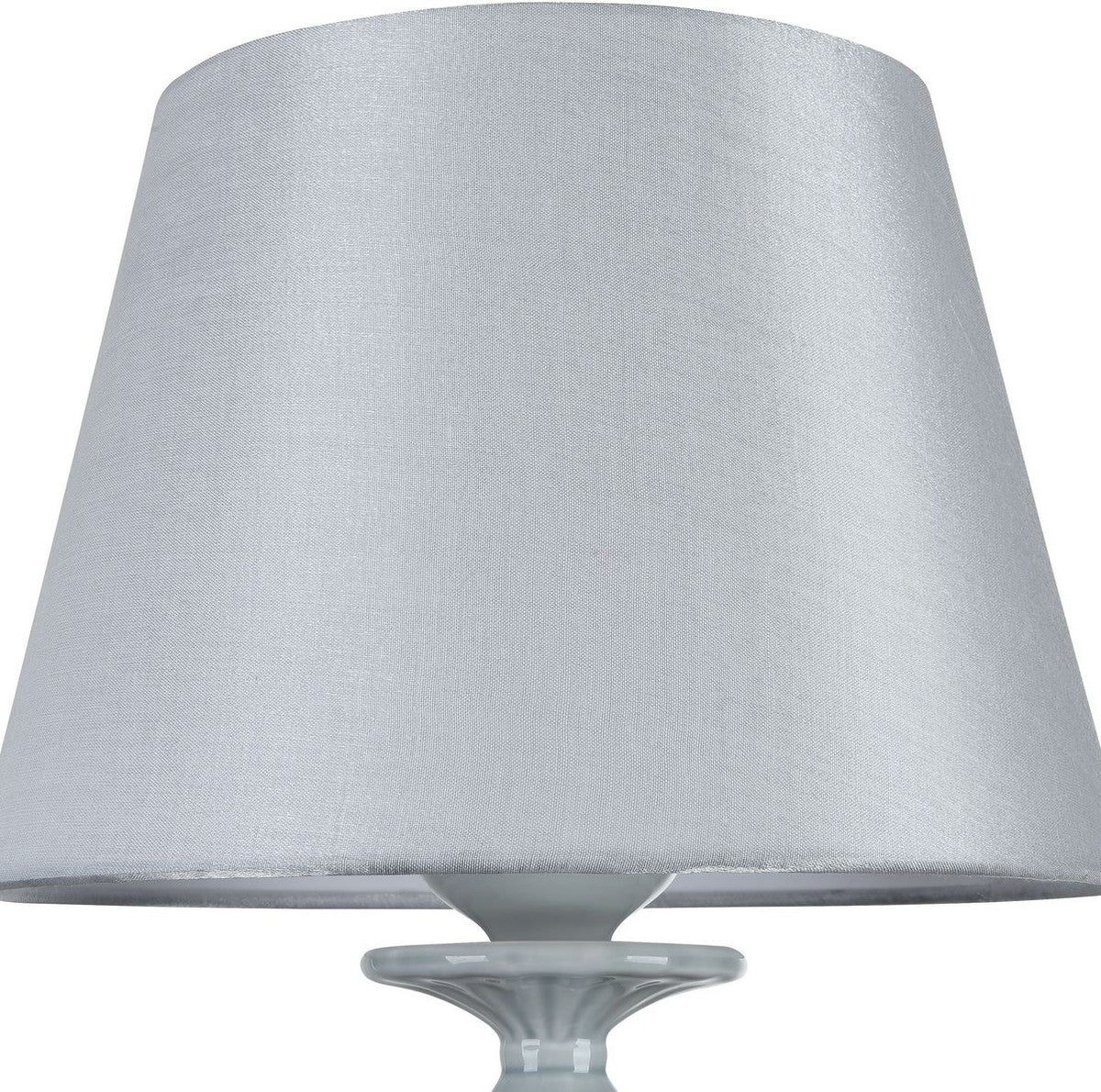 Casa Padrino l¨¢mpara de mesa barroca blanco brillante ? 23 x H. 48 cm - Muebles Art Nouveau