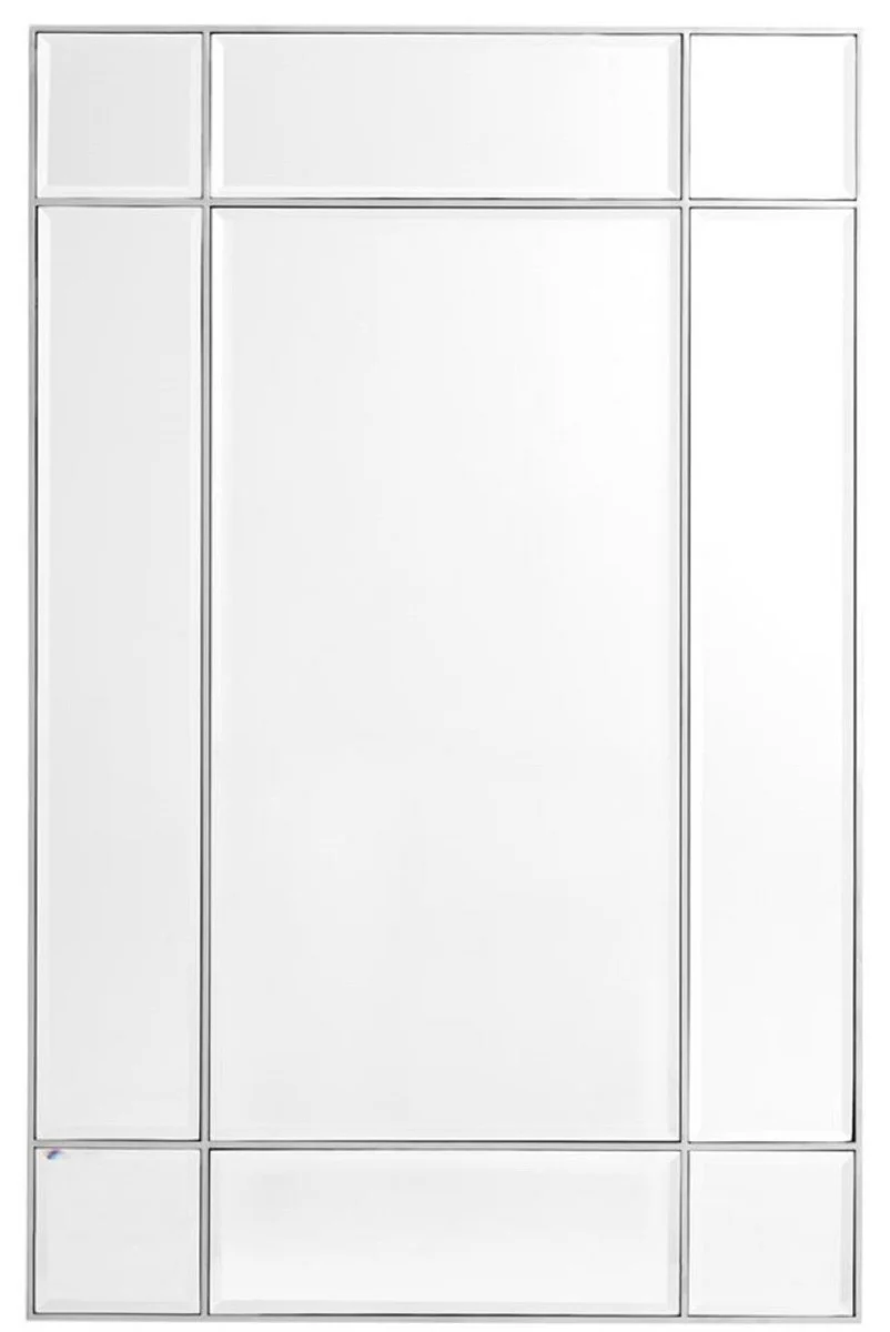 Casa Padrino lujoso sal¨®n espejo / espejo de pared plata 90 x 3 x H. 140 cm - Muebles de Lujo