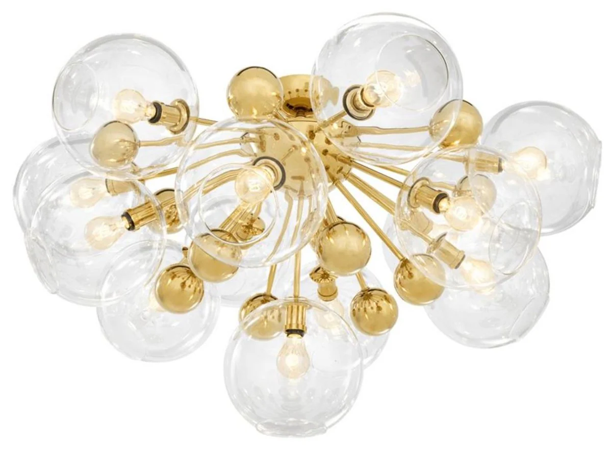 Casa Padrino lámpara de techo de lujo oro Ø 90 x H. 57 cm - Colección de Lujo