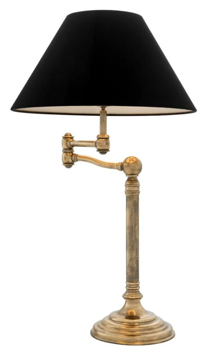 Casa Padrino l¨¢mpara de mesa de lujo con brazo oscilante en lat¨®n vintage 27 x 50 x H. 90 cm - muebles de sala