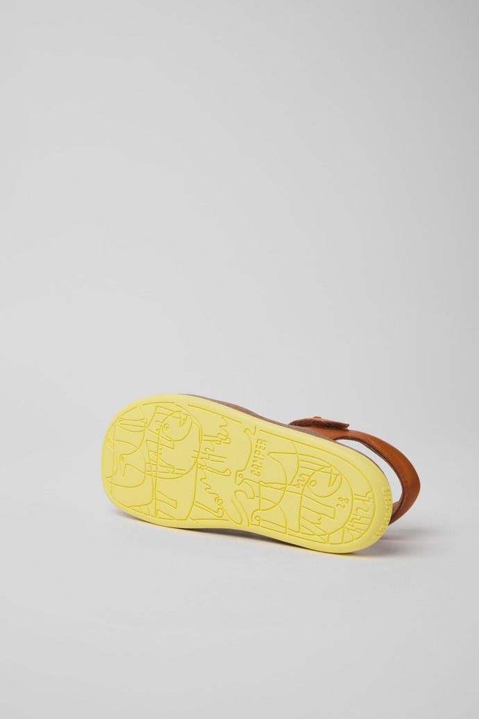 Bicho Brown leather sandals for boys