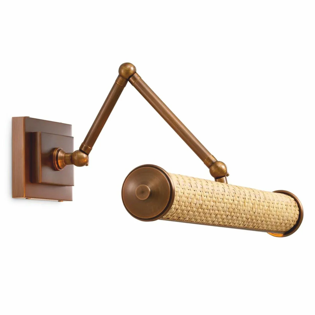 Casa Padrino l¨¢mpara de pared de lujo lat¨®n antiguo / natural 43 cm - Iluminaci¨®n de lujo