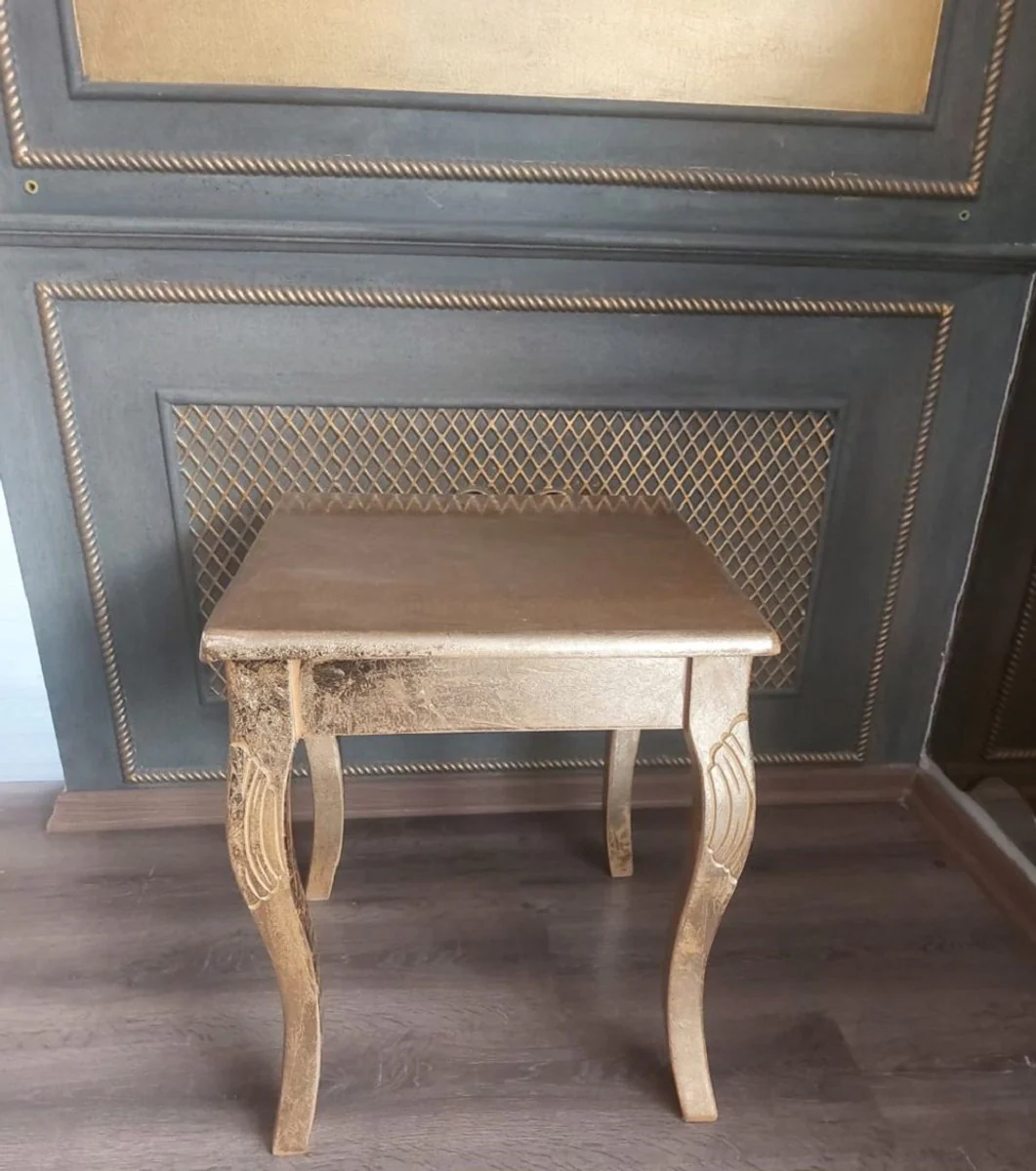 Casa Padrino mesa auxiliar barroco de lujo oro - Mesa de madera maciza hecho a mano en estilo barroco - Muebles de sal¨®n barrocos - Noble y Magn¨ªfica