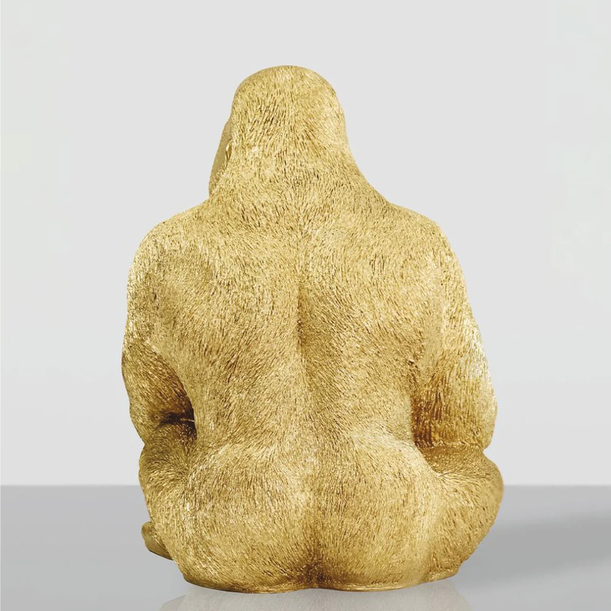 Casa Padrino escultura decorativa mono gorila oro A. 75 cm - Figura decorativa