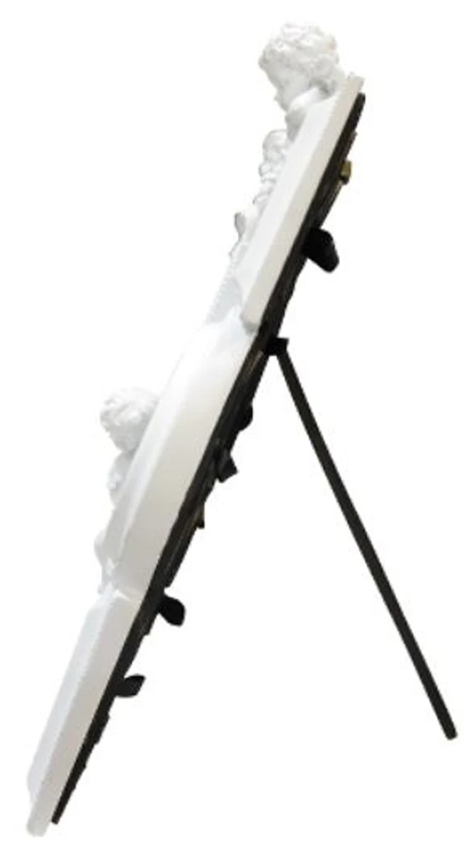 Casa Padrino marco de imagen barroco blanco 30 x 5 x H. 31 cm - Accesorios de Decoración en Estilo Barroco