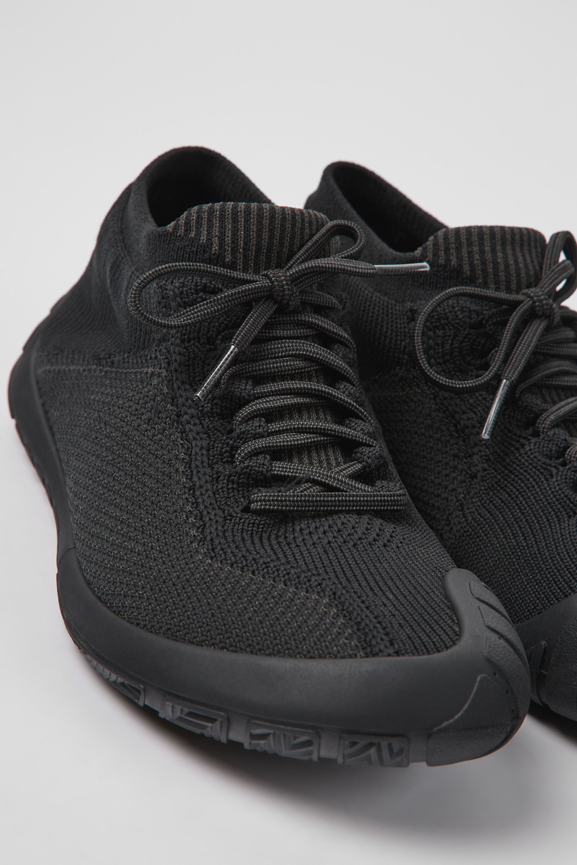 Path - Black textile sneakers for women