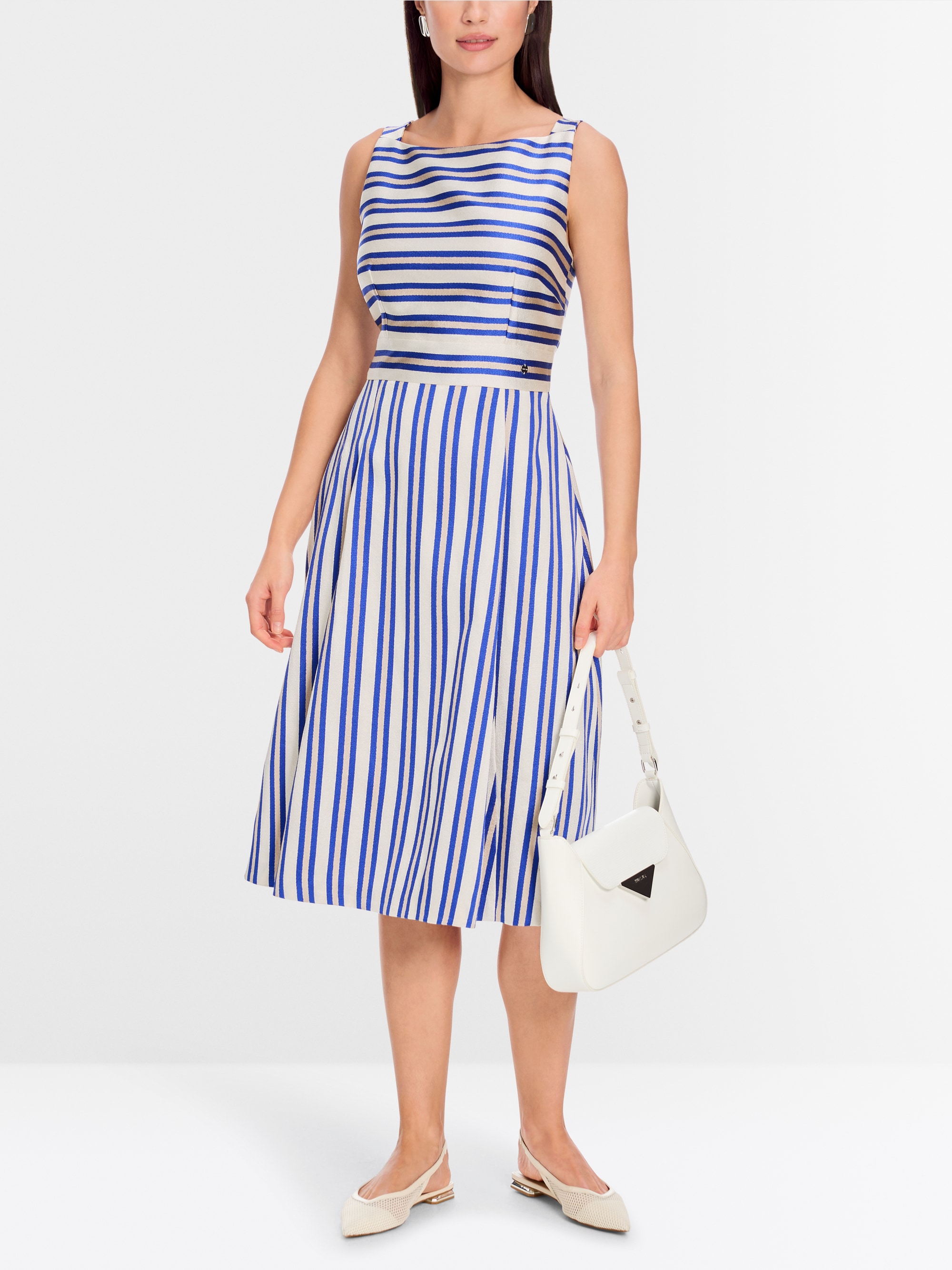 Marc-Cain Strap dress with stripes