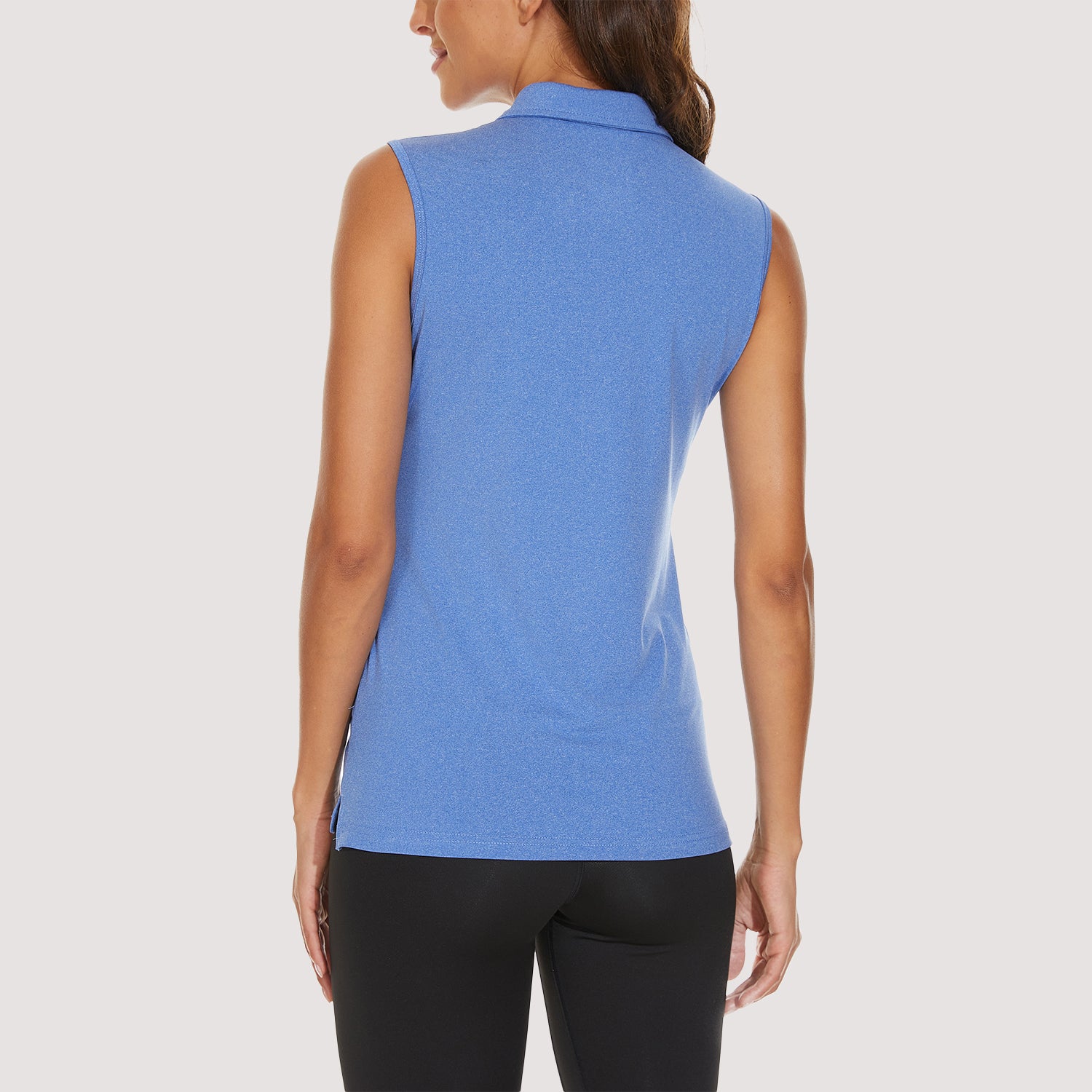 Women's Polo T-Shirts Sleeveless Tennis Golf Tee Shirts 4-Button