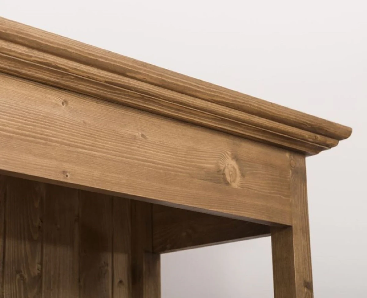 Casa Padrino armario de estilo campestre marr¨®n 91 x 39 x A. 197 cm - Armario de comedor de madera maciza de estilo campestre - Muebles de madera maciza de estilo campestre