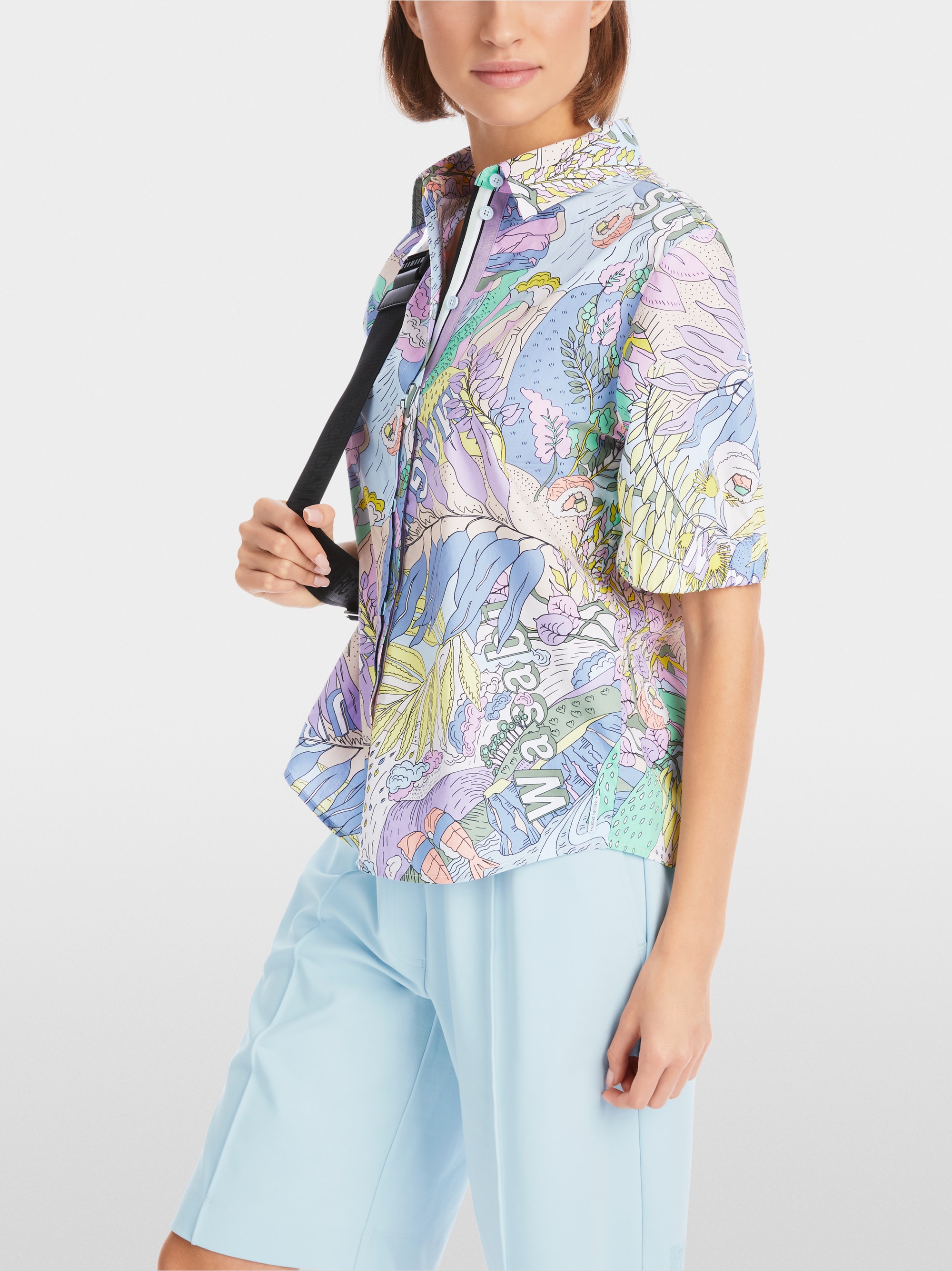 Marc-Cain Rethink Together printed blouse