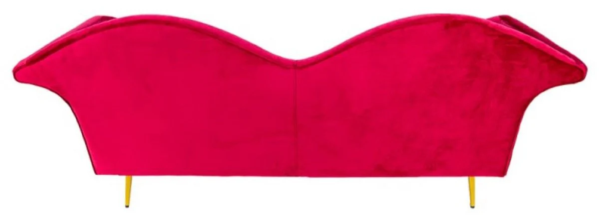 Casa Padrino sof¨¢ de 3 plazas de dise?o de lujo rojo / oro 215 x 73 x A. 85 cm - Sof¨¢ de sal¨®n - Muebles de sal¨®n - Muebles de lujo - Muebles de dise?o - Interiores de sal¨®n de lujo