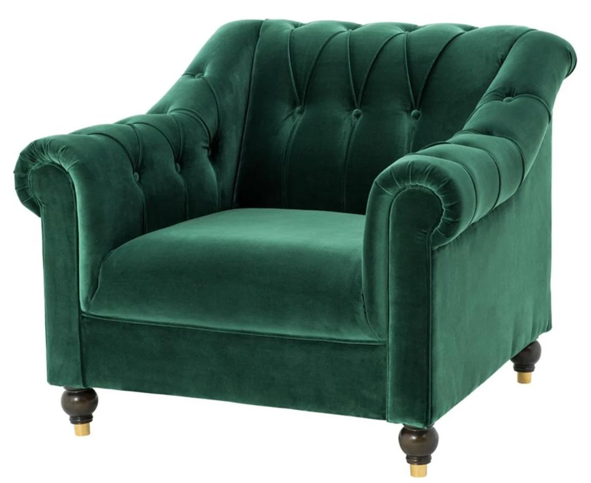 Casa Padrino sill¨®n chesterfield de lujo verde 99 x 90 x H. 81,5 cm - Edici¨®n Limitada