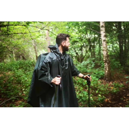 DD Hammocks Nylon Poncho-Tarp verde - Poncho impermeable de lluvia