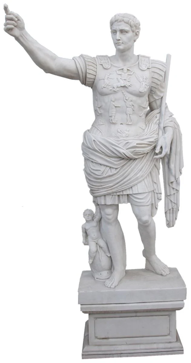 Casa Padrino escultura de m¨¢rmol estilo antiguo romano gris A. 220 cm