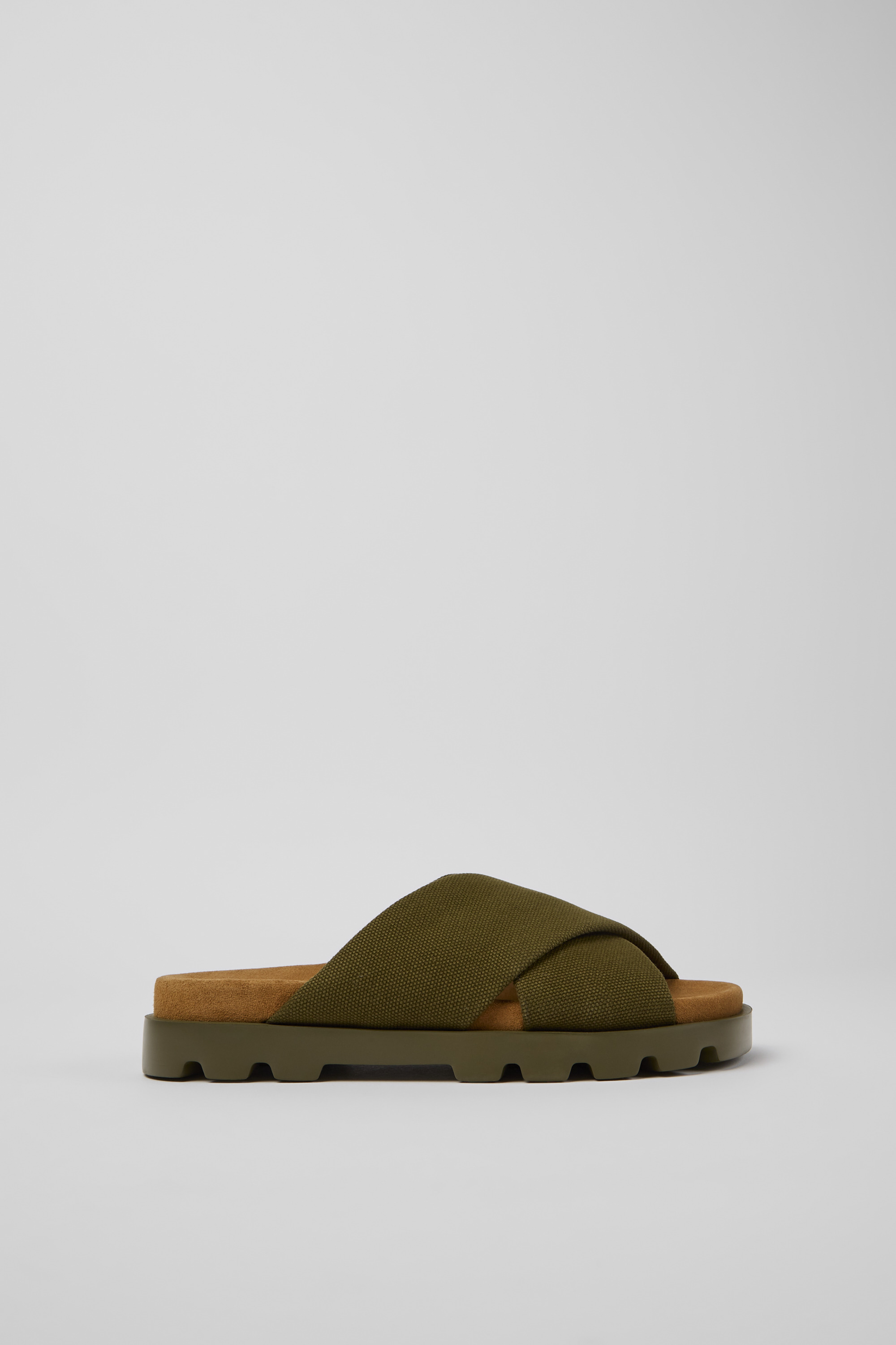 Brutus Sandal - Green recycled cotton sandals for women