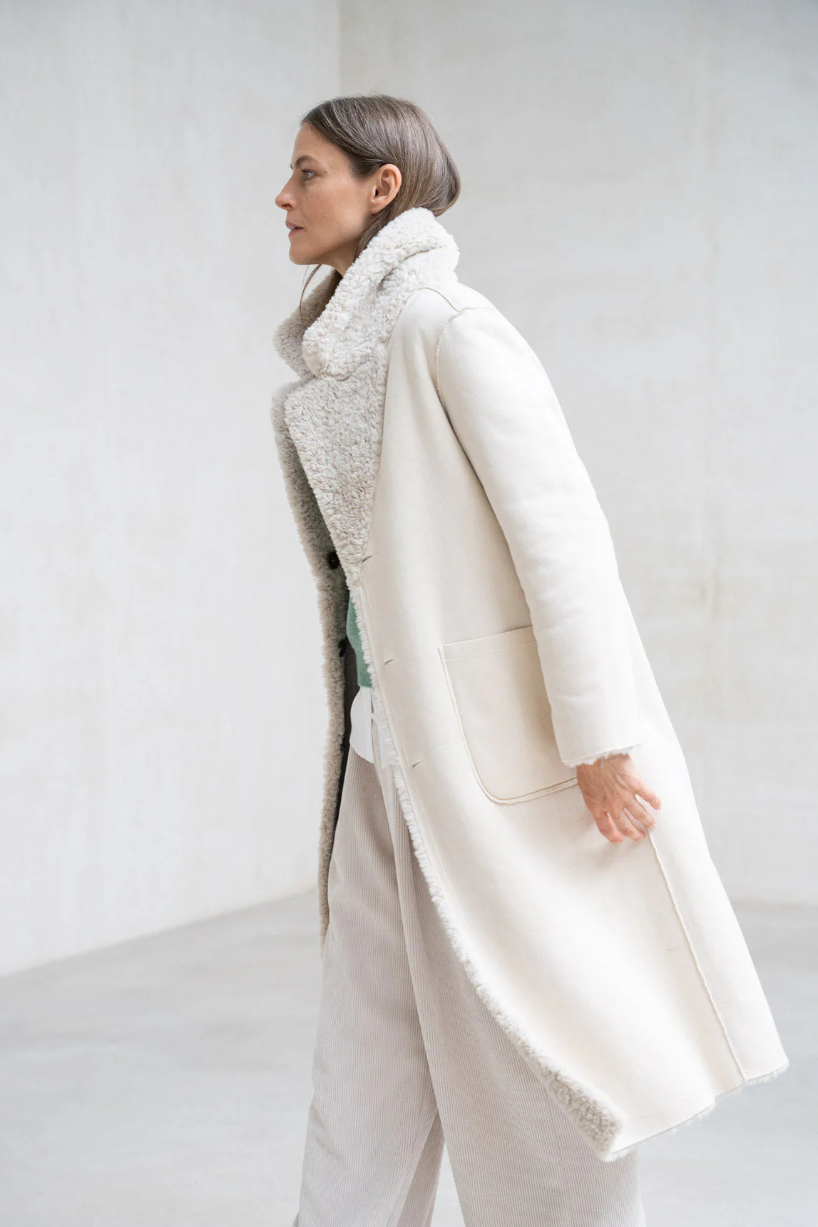 Rivera-spain Abrigo Lecce reversible crudo