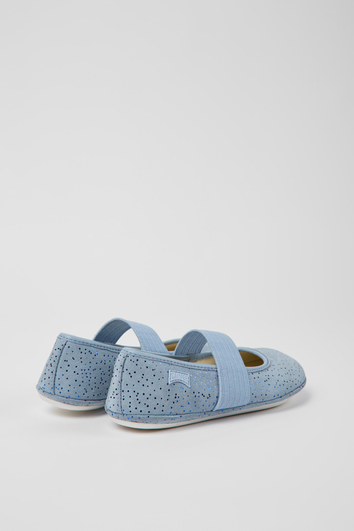 Right Blue nubuck ballet flats for boys