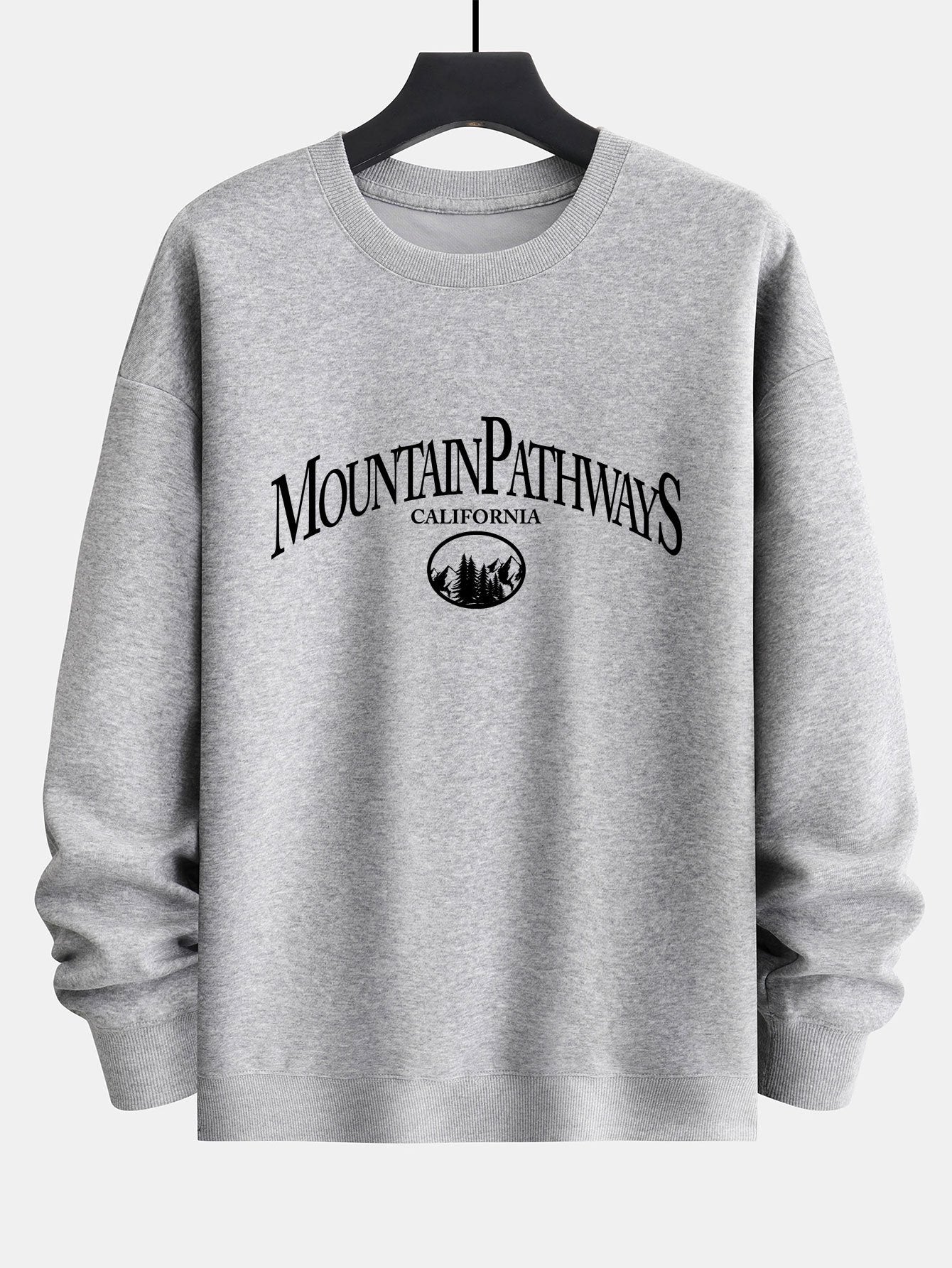 Mountain Pathways Print Relax Fit Sweatshirt