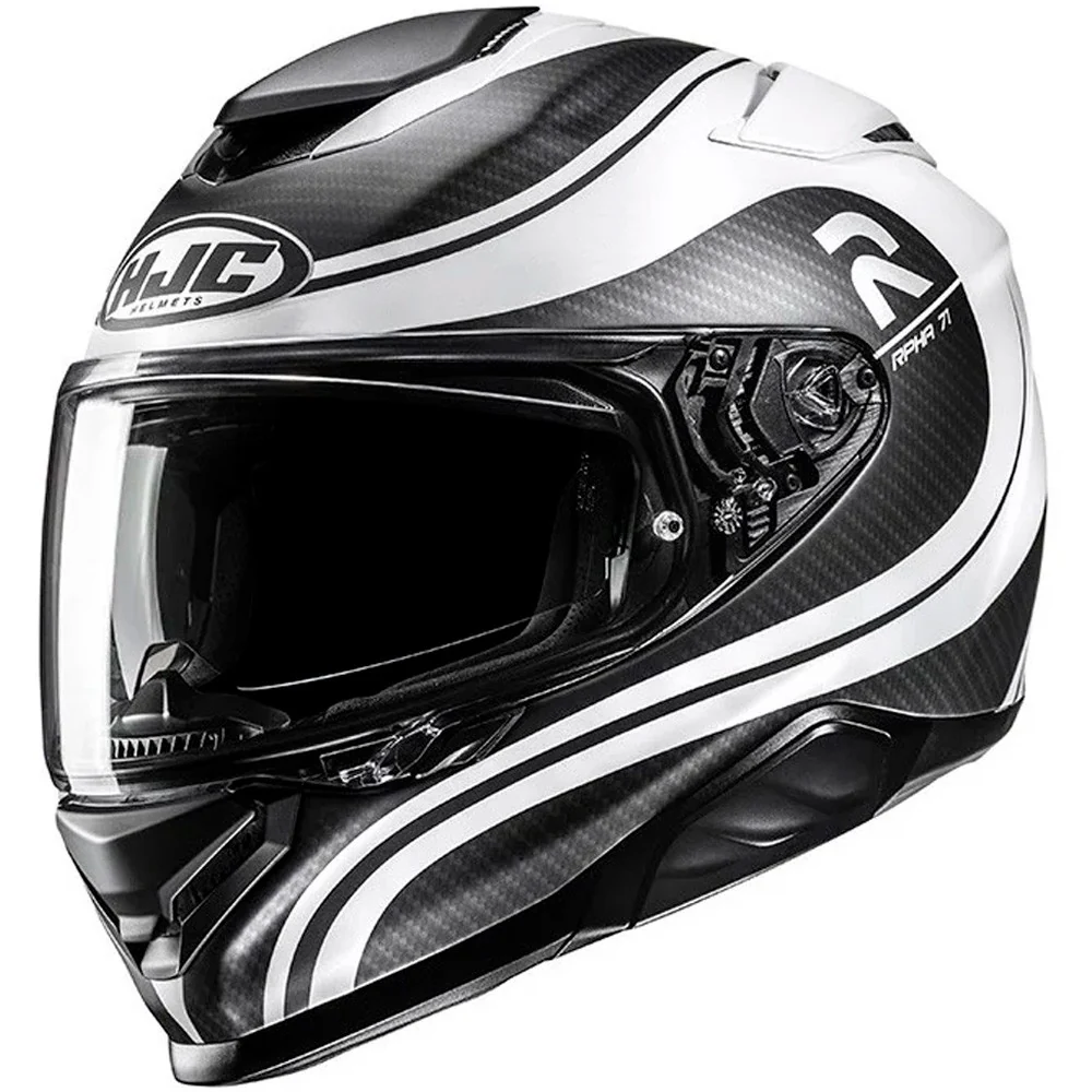 CASCO HJC RPHA 71 CLETA - NEGRO / BLANCO