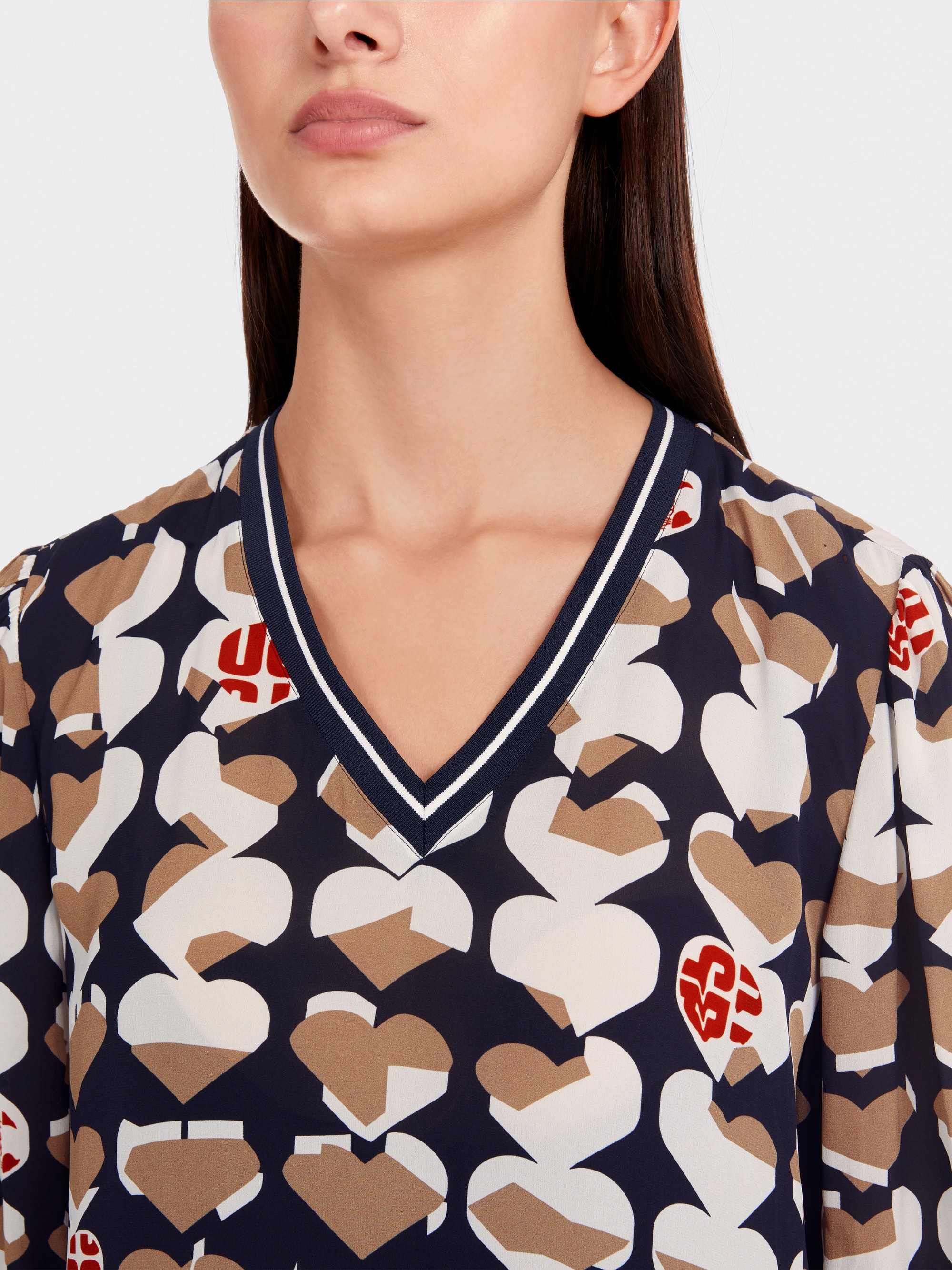 Marc-Cain Viscose dress with Heartbreaker motif