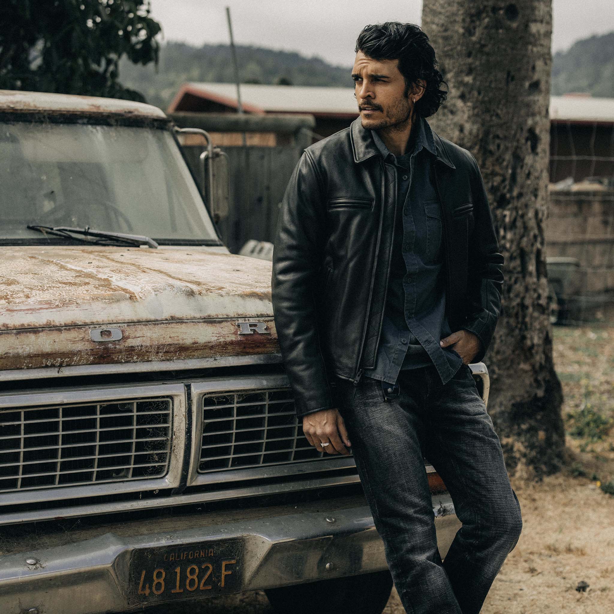 The Moto Jacket in Black Steerhide