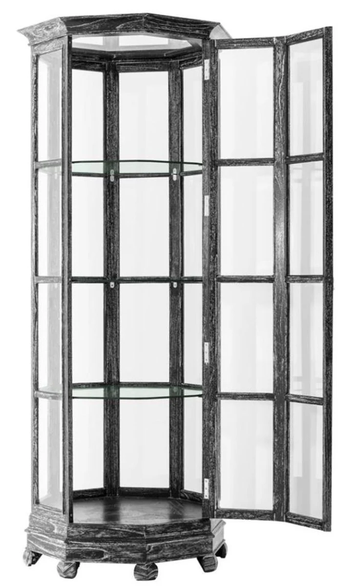 Dise?ador Casa Padrino presenta gabinete negro 86 x 86 x H. 207 cm - Hotel & Boutique de lujo muebles