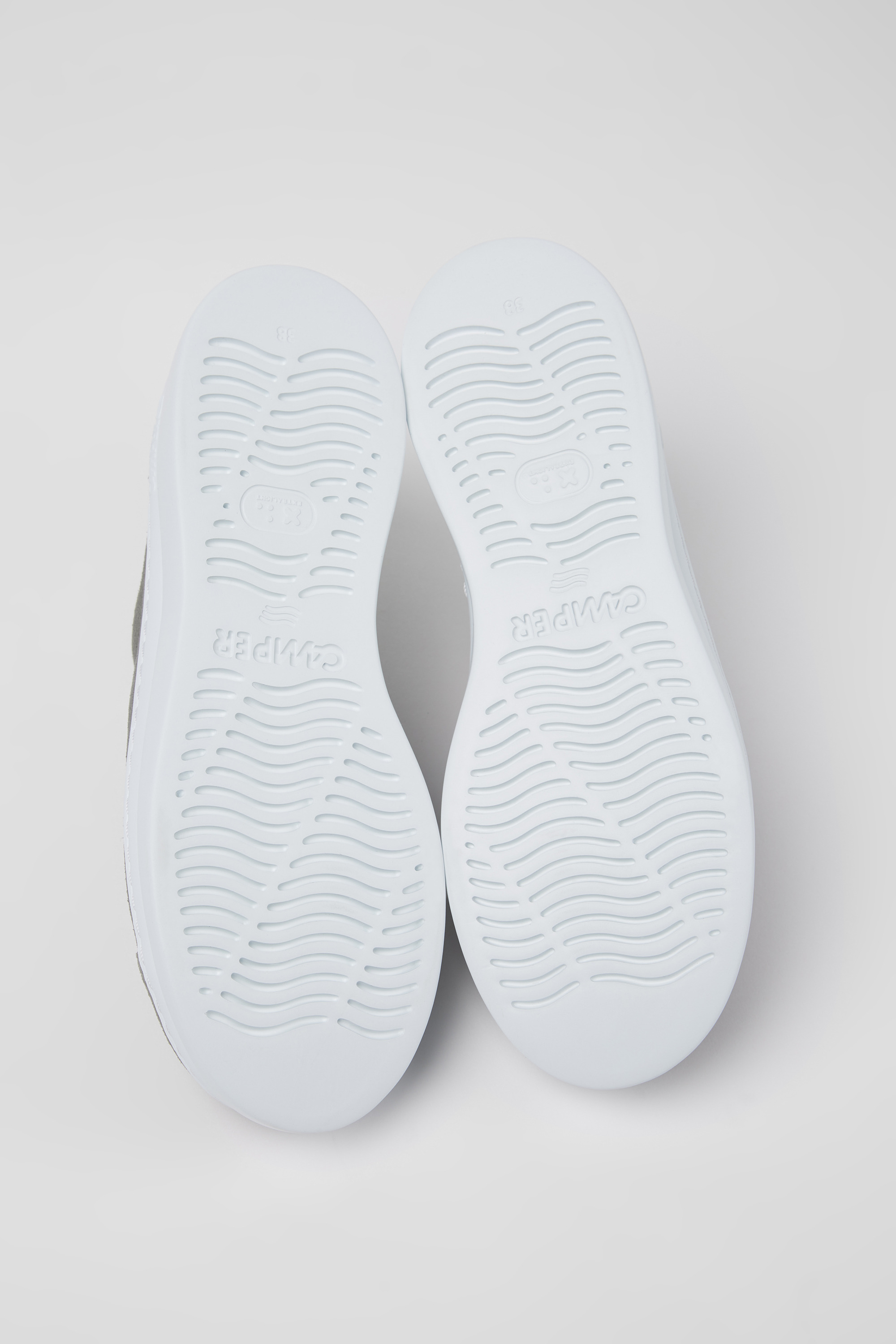 Runner Up - Gray nubuck sneakers for women