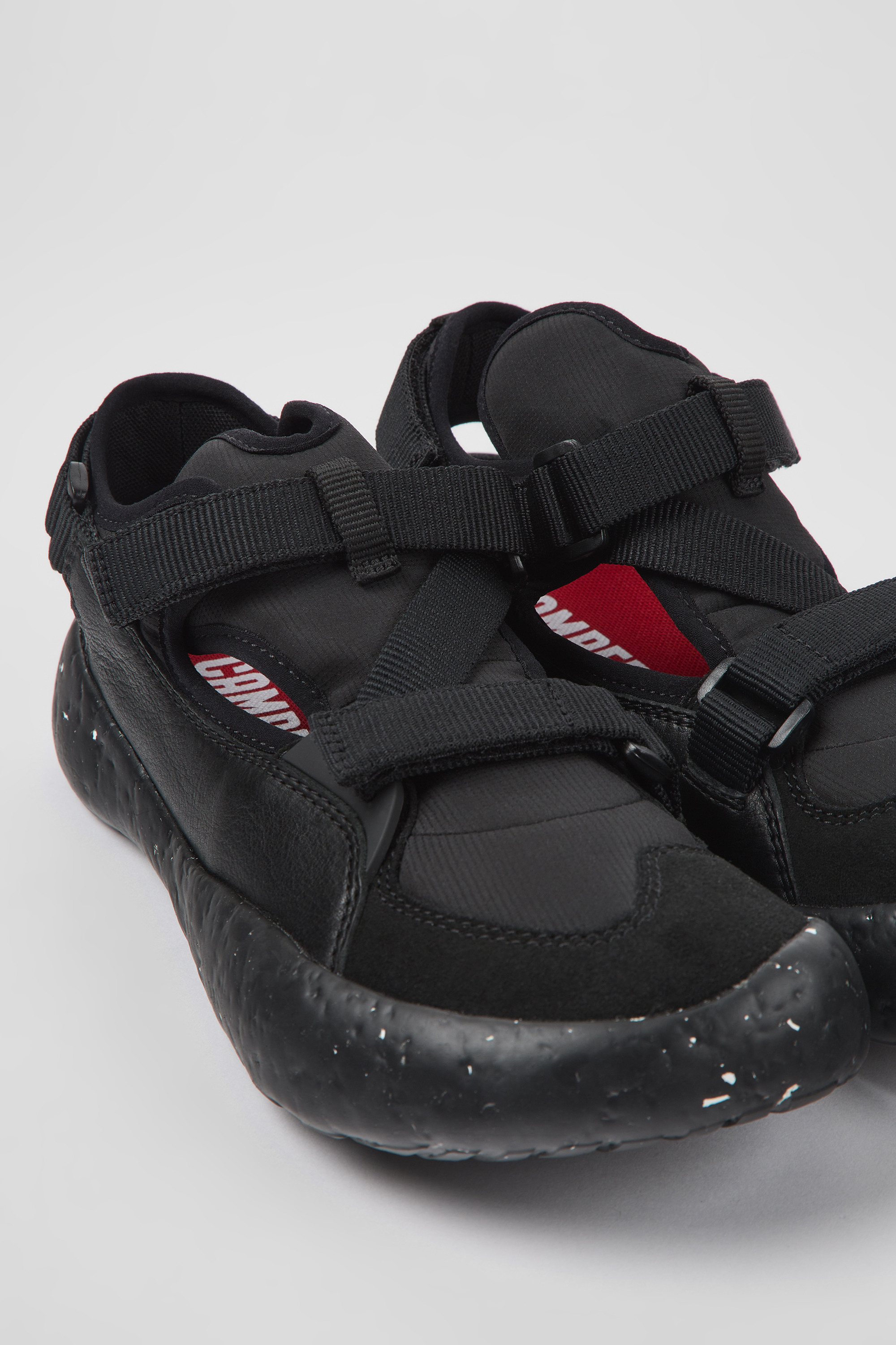 Peu Stadium - Black semi-open sneakers for men