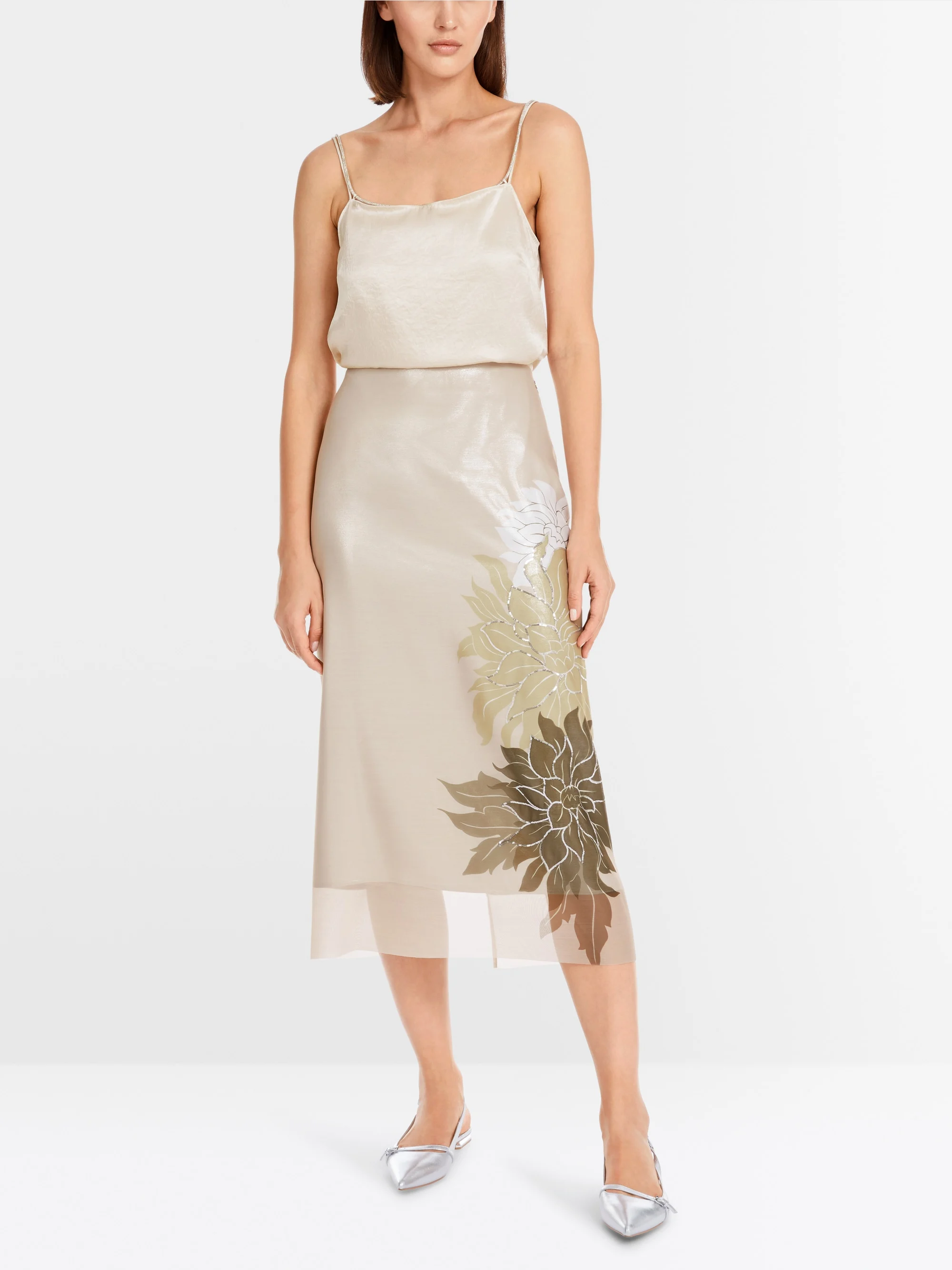 Marc-Cain Pencil skirt with floral pattern