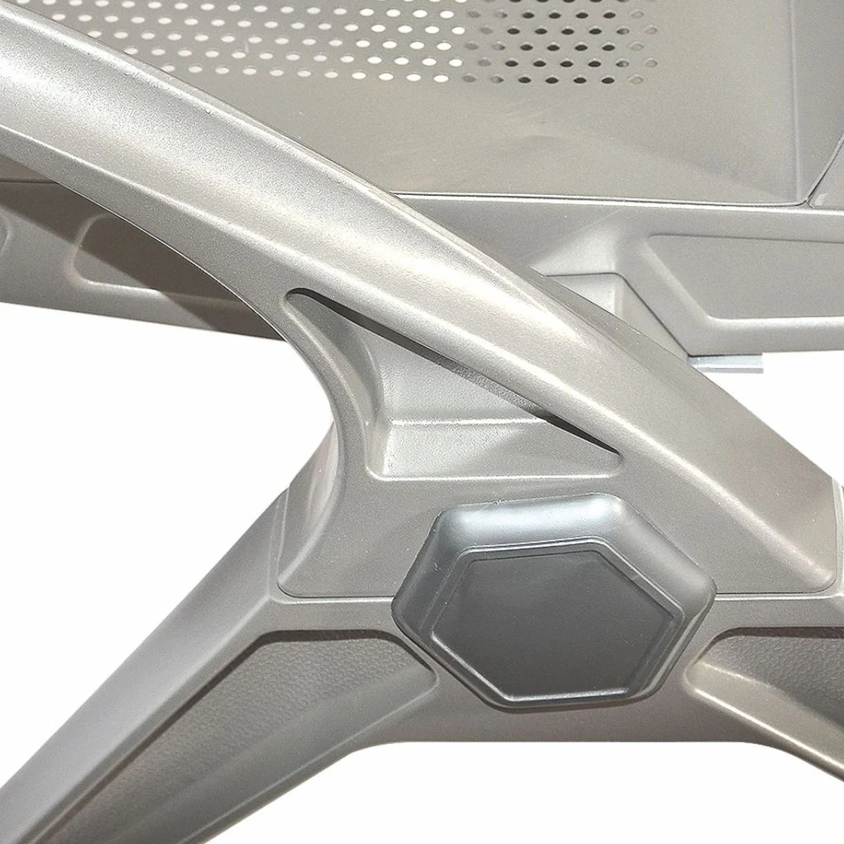 Casa Padrino Banco de Visitas / Banco de Sala de Espera de 3 Plazas Plata 180 cm - Muebles para Salas de Espera