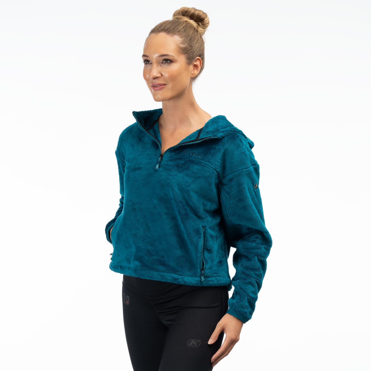 Cascade 1/4 Zip Crop Hoodie