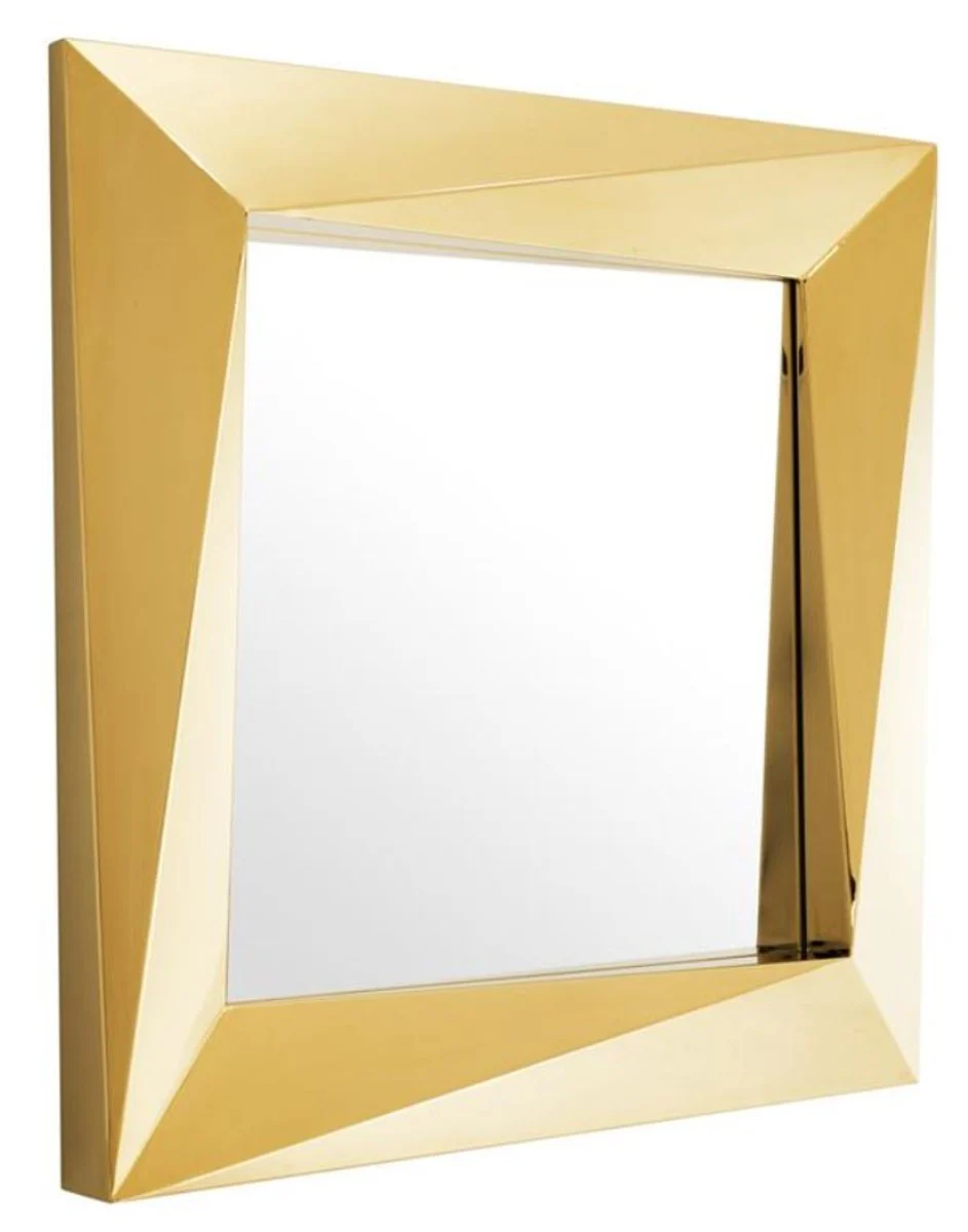 Casa Padrino Espejo de pared / espejo de pared de lujo Oro 100 x H. 100 cm - calidad de lujo