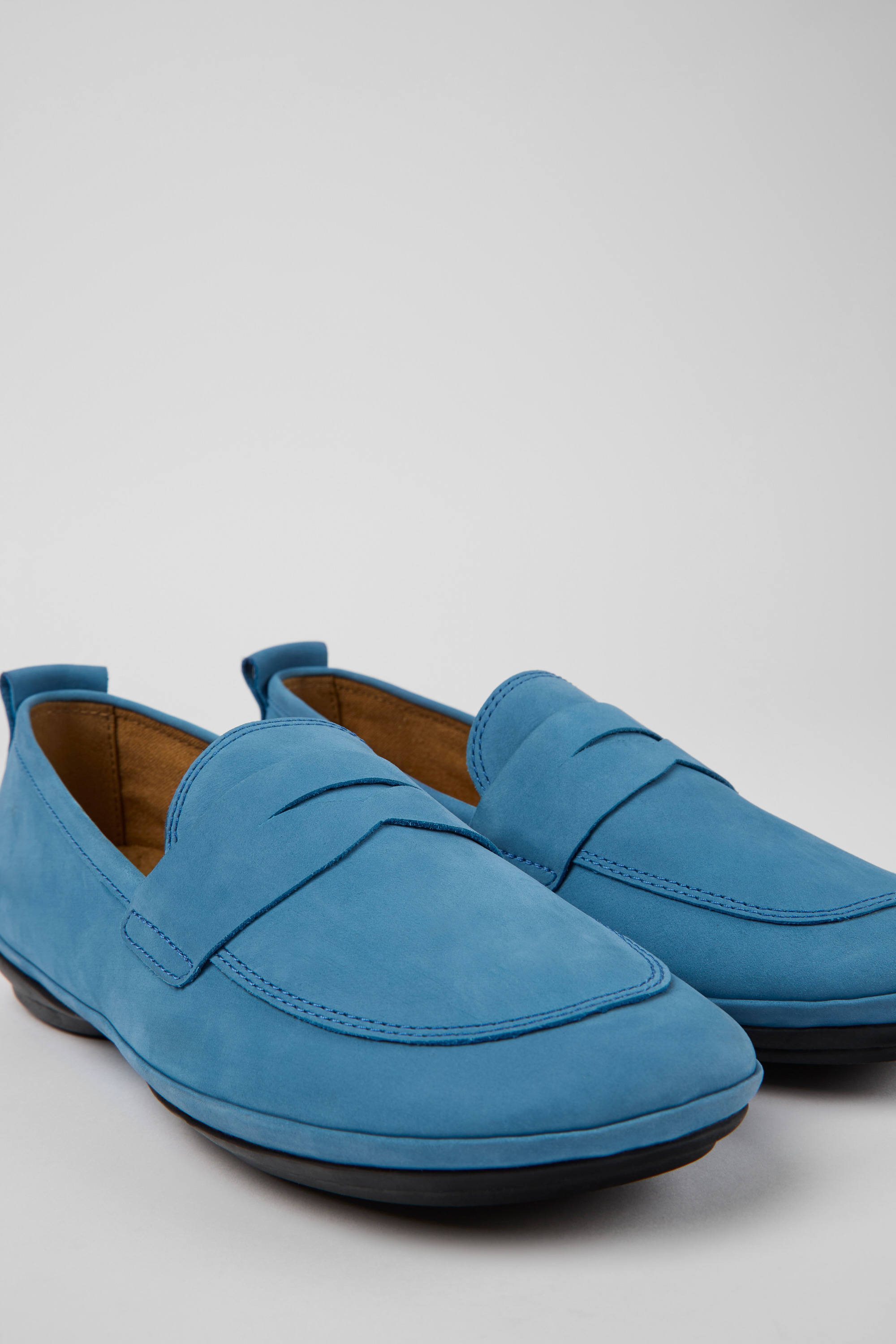 Right - Blue nubuck shoes for women