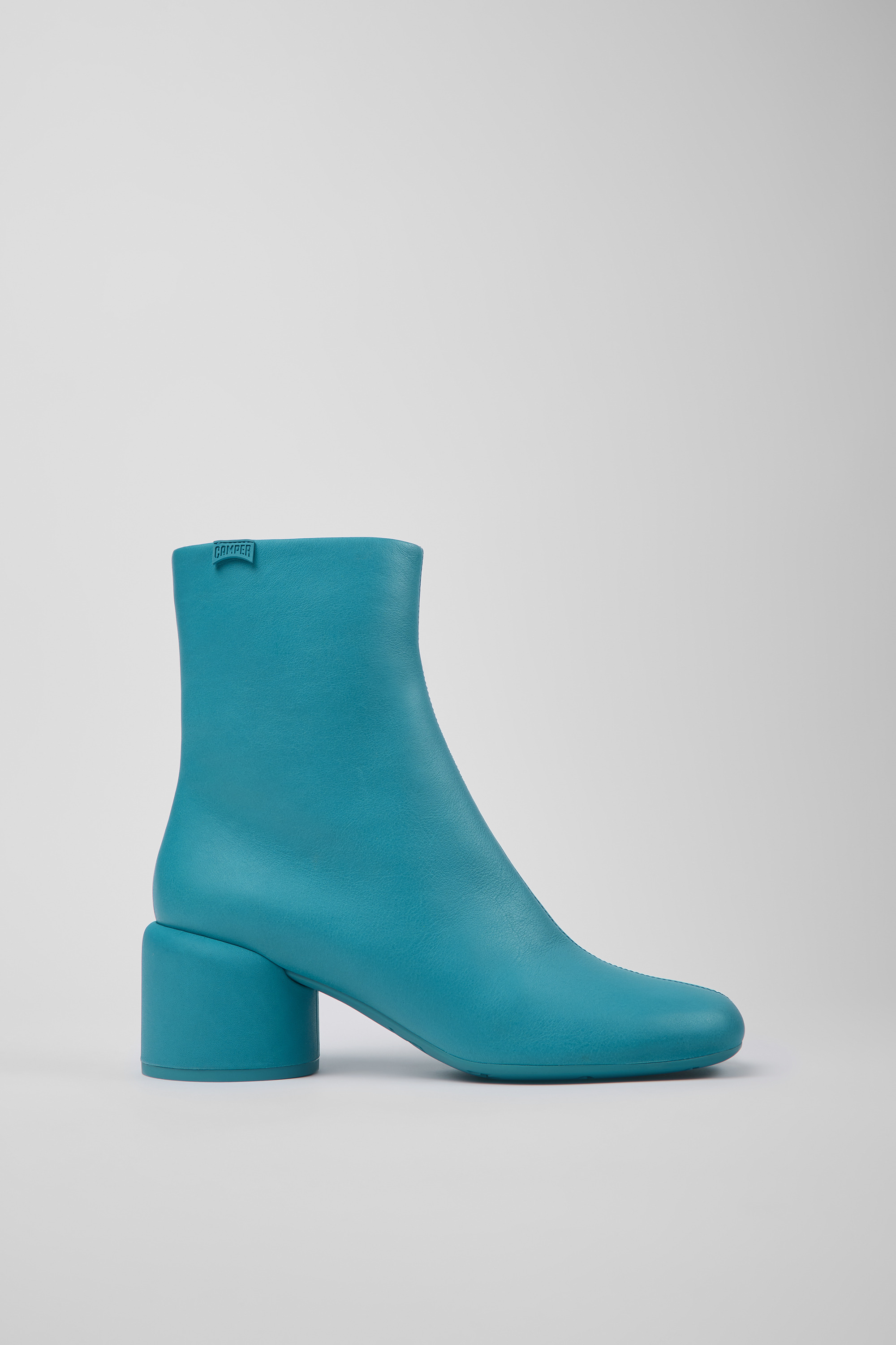 Niki - Blue leather boots for women