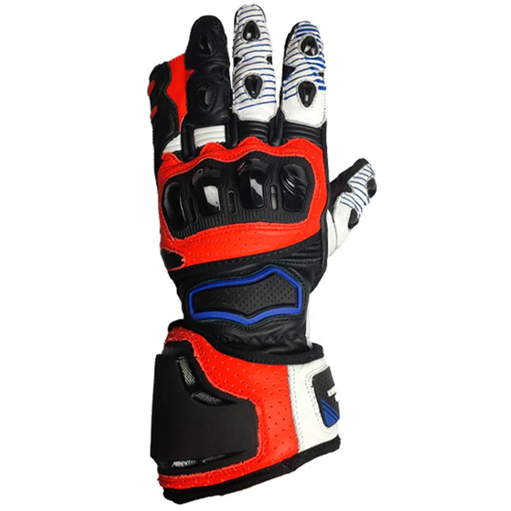 GUANTES VERANO OUT TRACK RACING NEGRO / BLANCO / ROJO