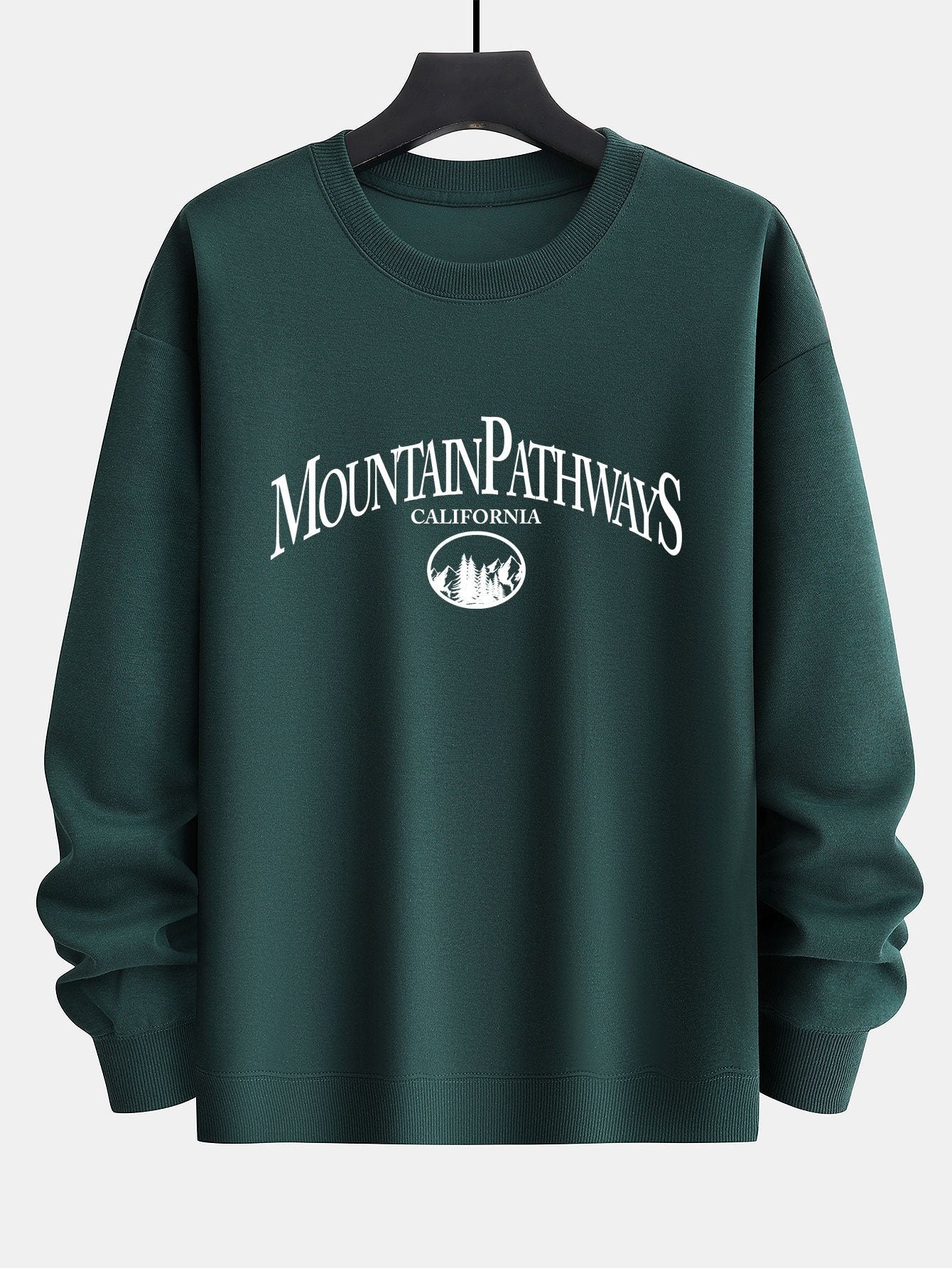 Mountain Pathways Print Relax Fit Sweatshirt