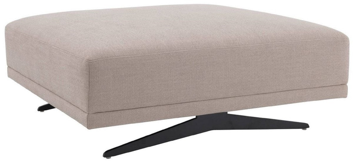 Casa Padrino taburete de lujo arena / bronce 108 x 108 x A. 41 cm - Otomana - Muebles de Sal¨®n de Lujo