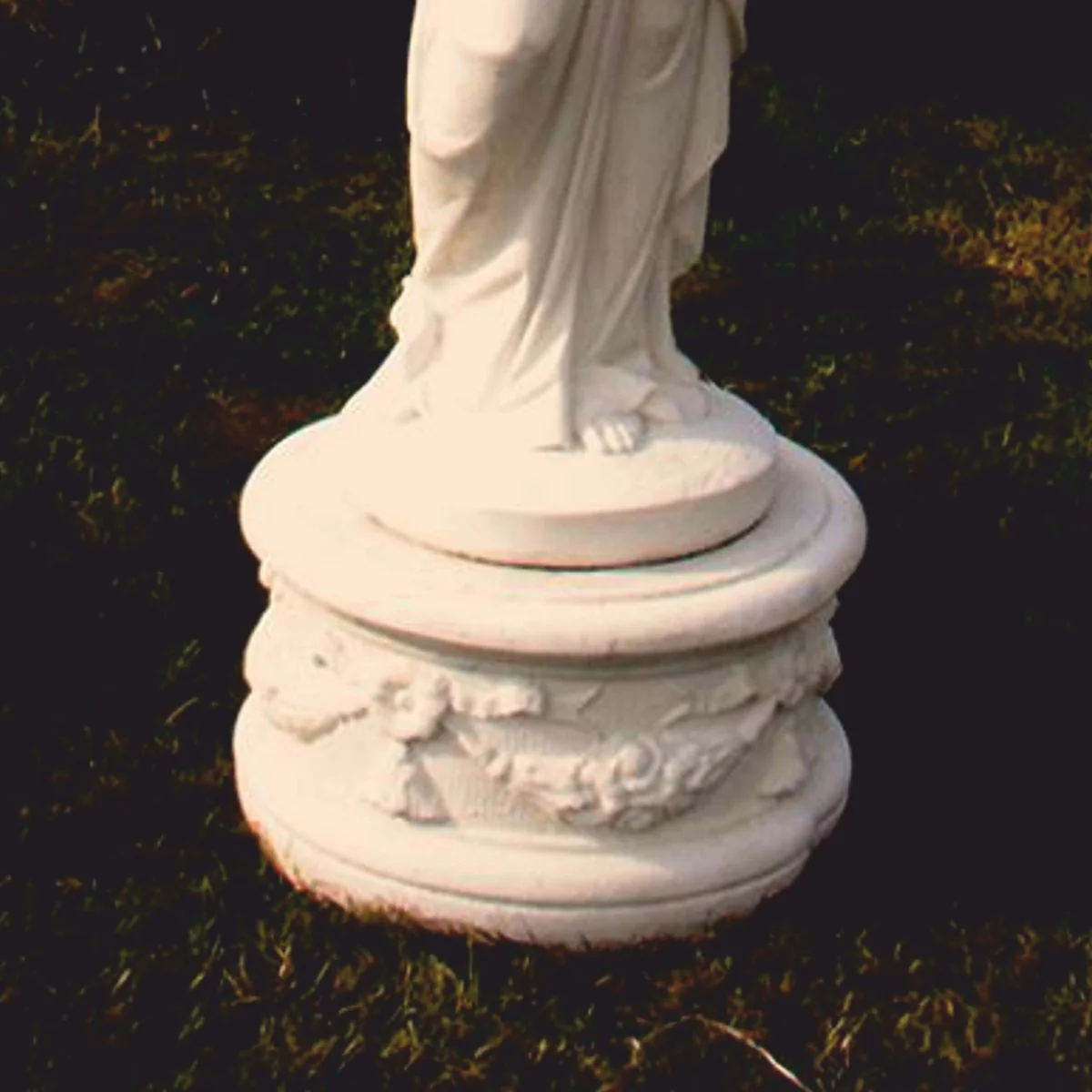 Casa Padrino base decorativa de jard¨ªn barroco blanco ? 45 x Al. 30 cm - Accesorios de jard¨ªn