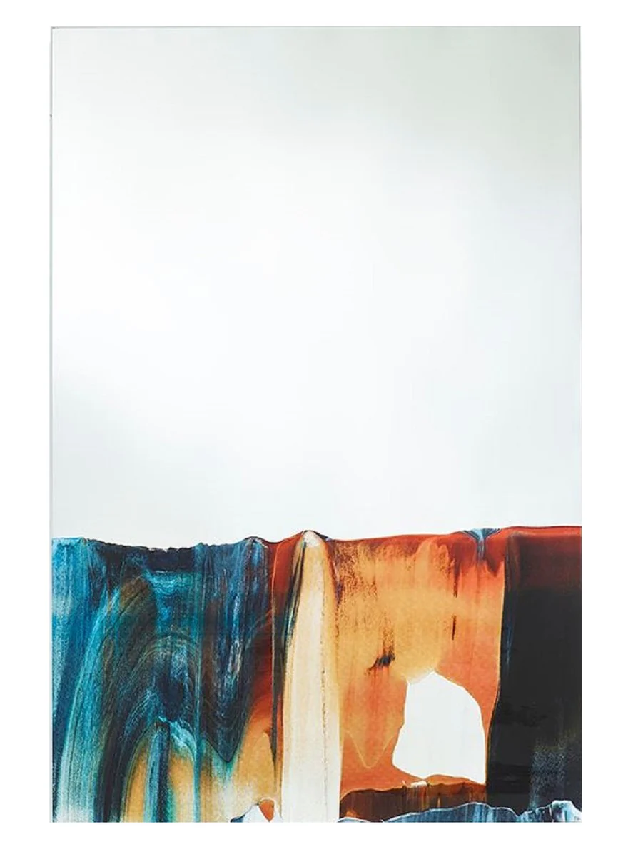 Casa Padrino espejo de pared de lujo multicolor 80 x 2,5 x A. 120 cm - Espejo de sal¨®n rectangular - Espejo de dormitorio - Espejo de ba?o - Espejo de armario - Colecci¨®n de Lujo