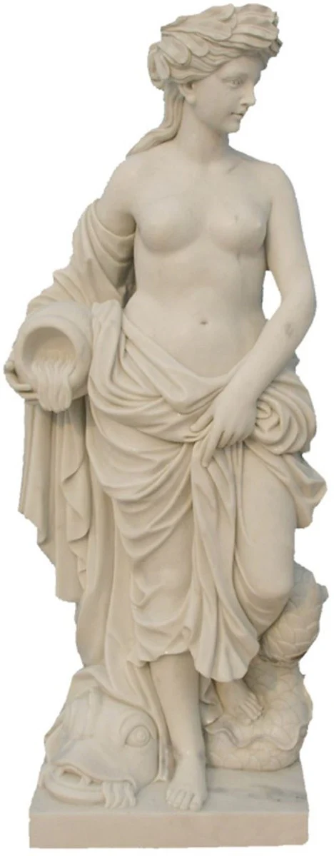 Casa Padrino escultura decorativa de jard¨ªn de m¨¢rmol Art Nouveau mujer beige A. 180 cm