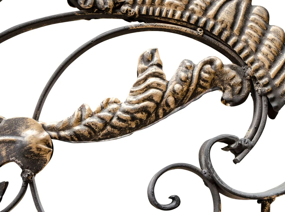 Casa Padrino lámpara de pared barroco negro 36 x 60 x H. 115 cm - Luces y Lámparas de Estilo Barroco