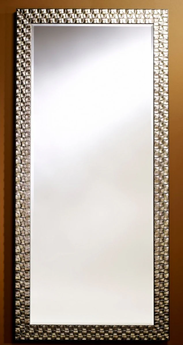 Casa Padrino espejo de pared de la sala de estar plata 78 x H. 168 cm - Espejo de Lujo