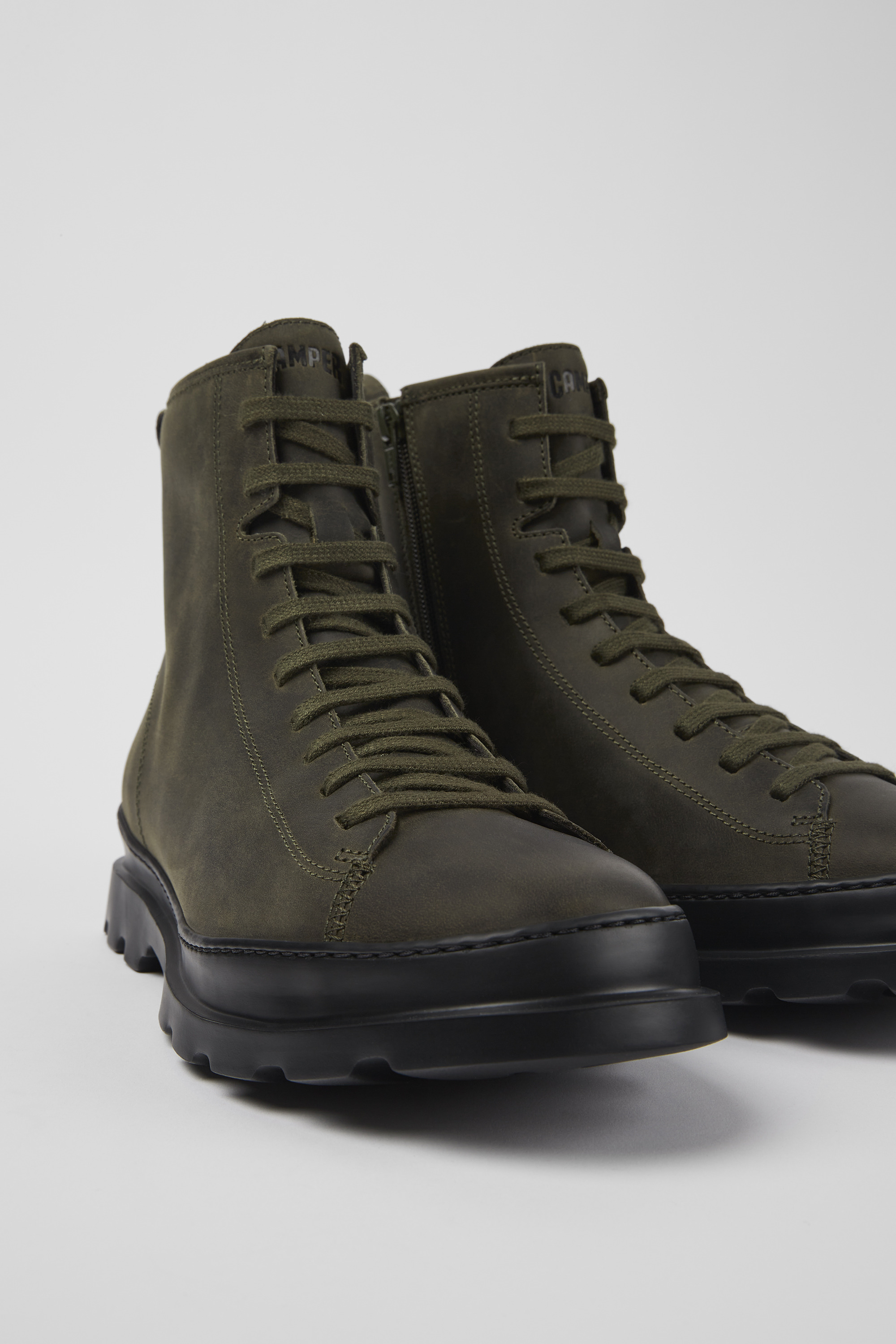 Brutus - Green medium lace boot for men
